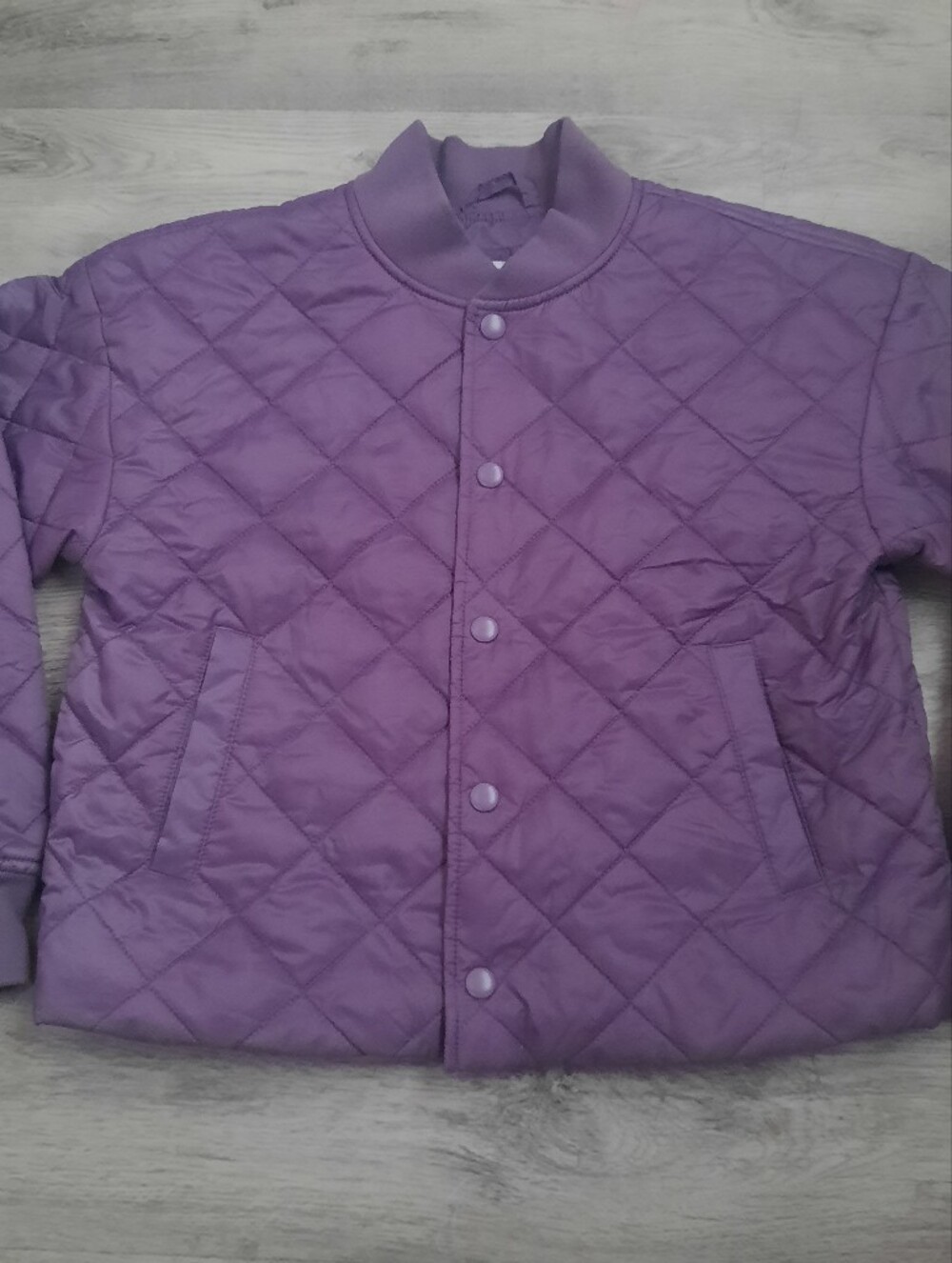 GAP Kids Quilted Purple Bomber Jacket